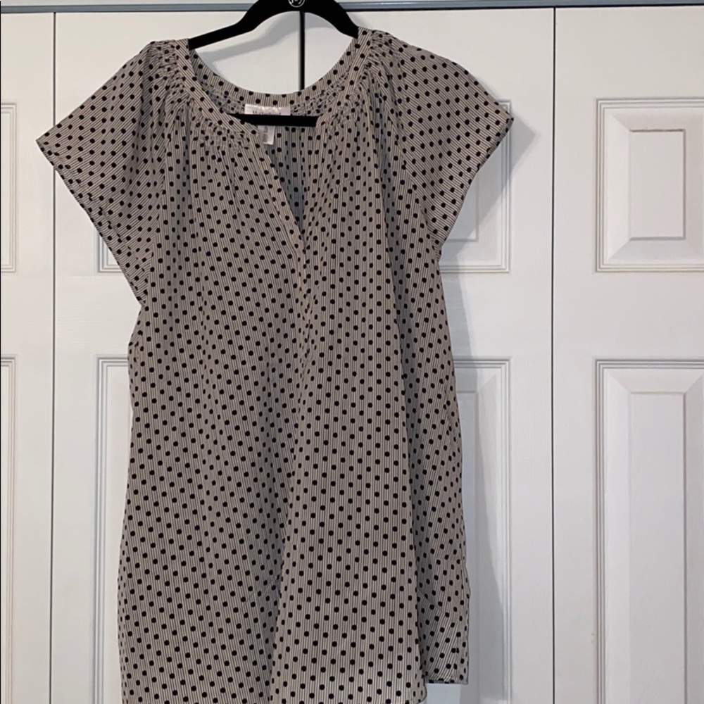 Motherhood Maternity Polka Dot blouse